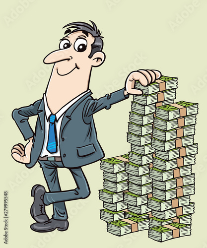 businessman and money