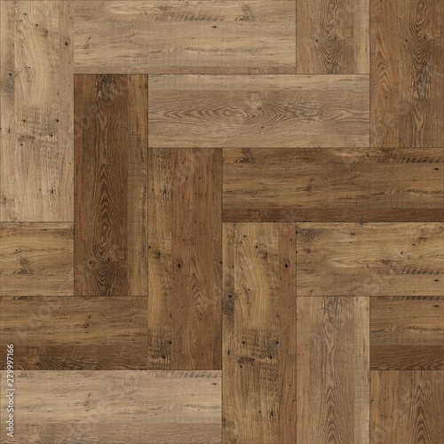 Seamless wood parquet texture herringbone light brown