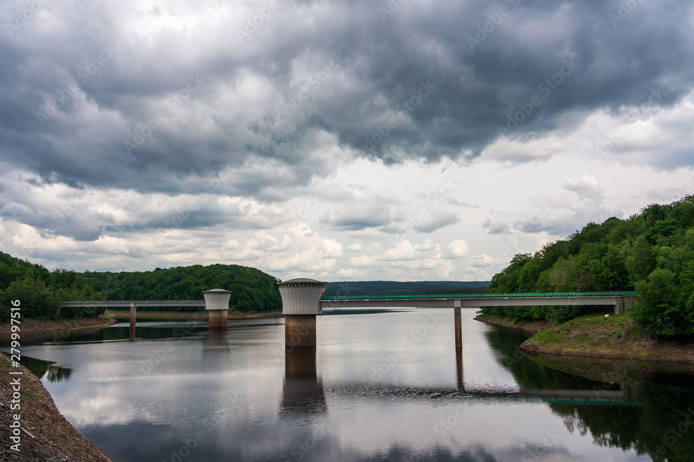 view of the Gileppe dam, Belgium