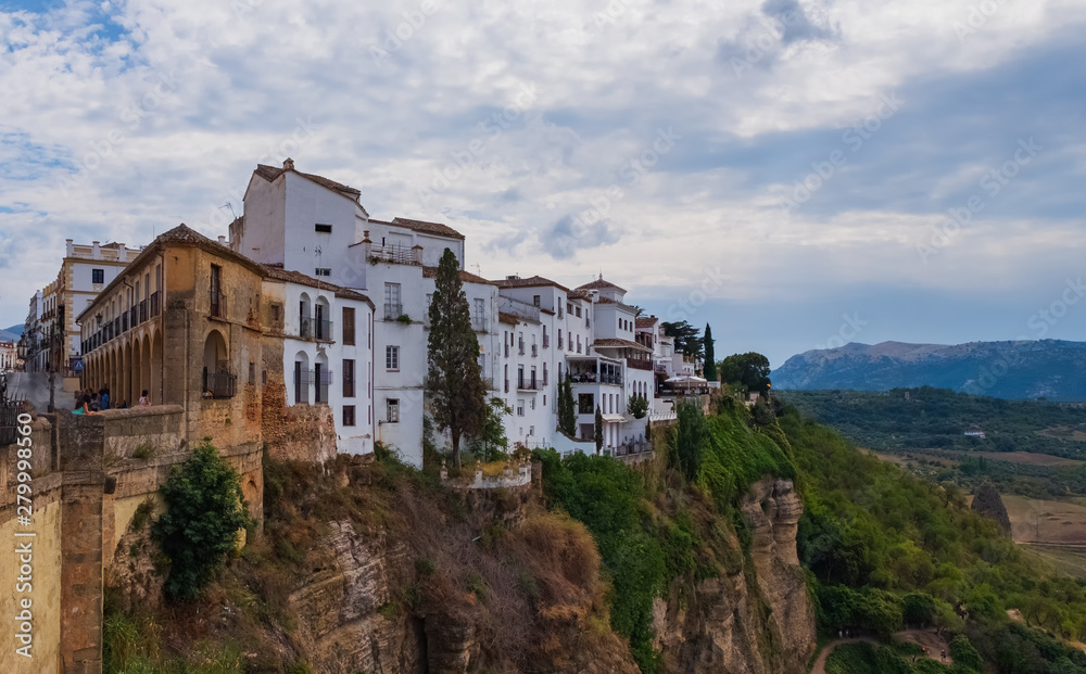 Ronda, a city with white houses in Andalusia(Andalucia), Spain