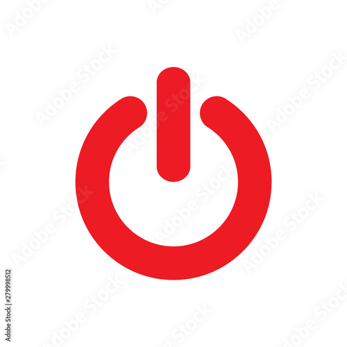 power button icon vector