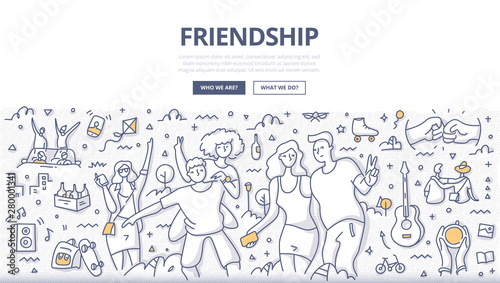 Friendship Doodle Concept