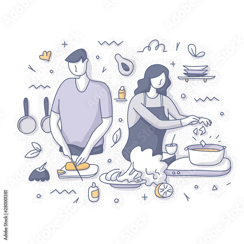 Cooking Healthy Food Concept