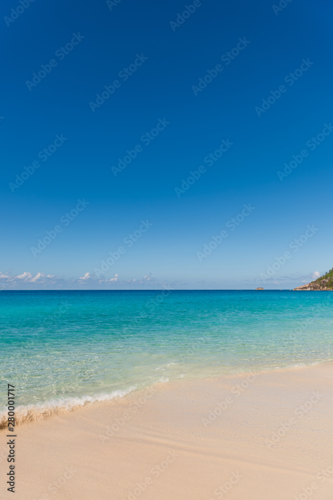 Tropical beach with white sand turquoise water Tropical beach with white sand turquoise water