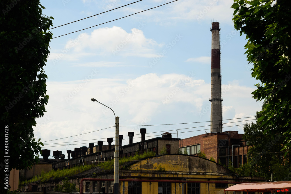 Obraz premium factory in the city