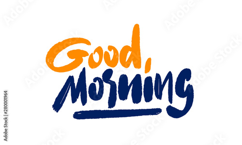 Good Morning lettering text