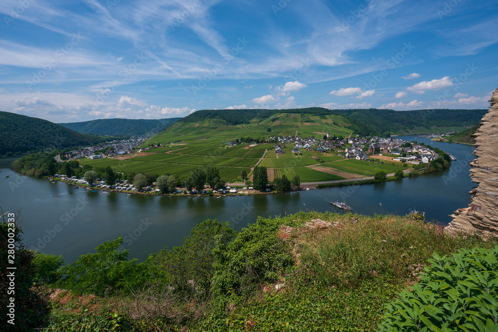 View of Beilstein from the tower of the castle Metternich