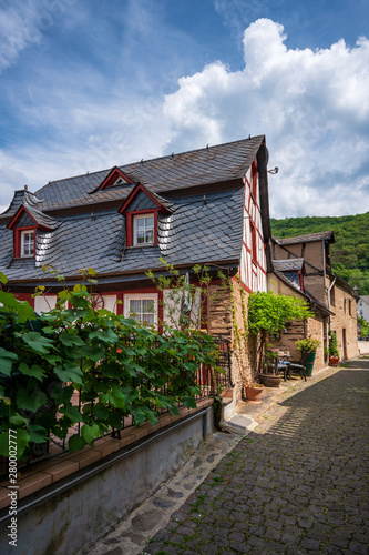 old houses in Beilstein on the Moselle, Germany