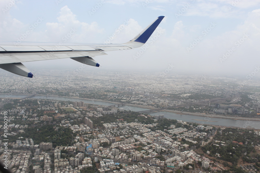 City of Ahmadabad, India - Aerial view City of Ahmadabad, India - Aerial view