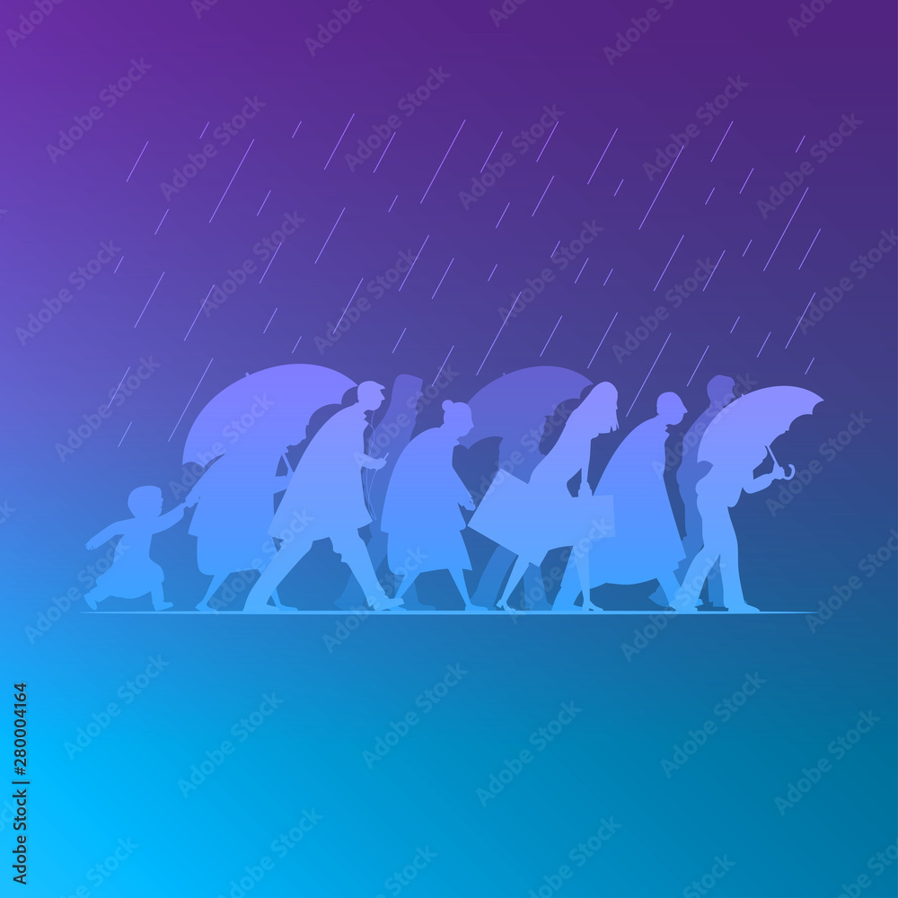 Walking in the rain Walking in the rain
