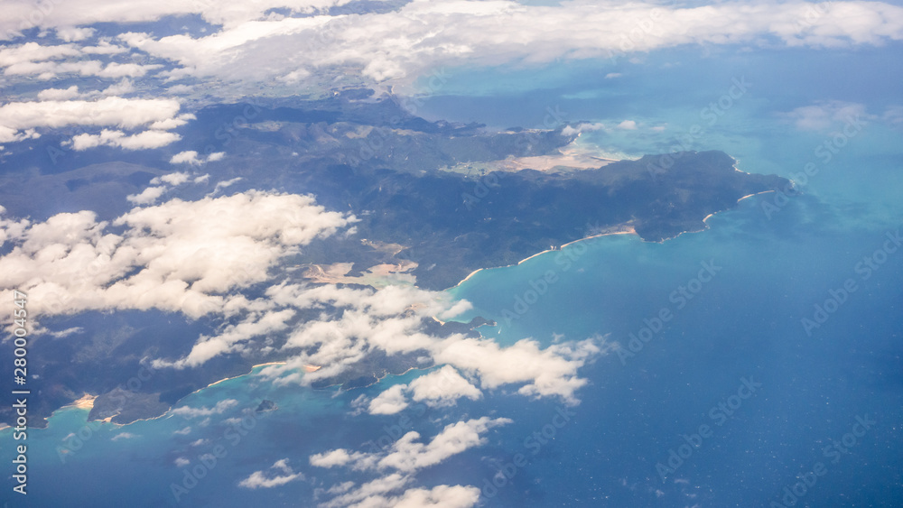 flight over New Zealand south island