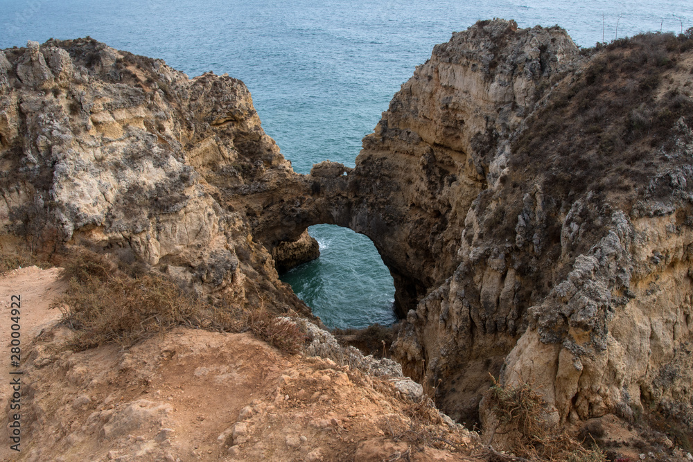 Portugal sud falaises rochers mer