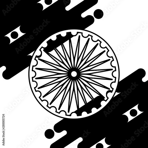 ashoka chakra emblematic icon indian