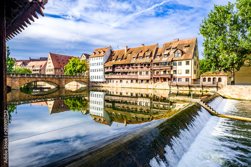 Naklejka nuremberg - famous old town