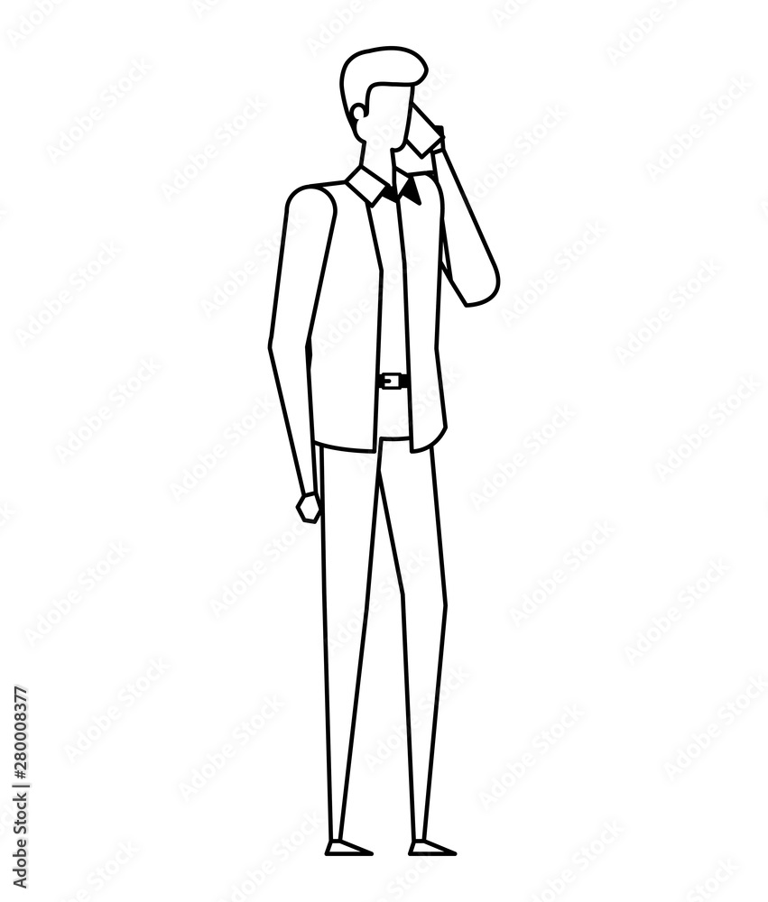 elegant young businessman using smartphone elegant young businessman using smartphone