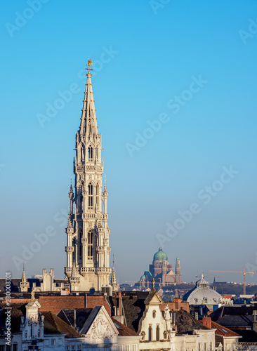 Cityscape seen from Mont des Arts, Brussels, Belgium