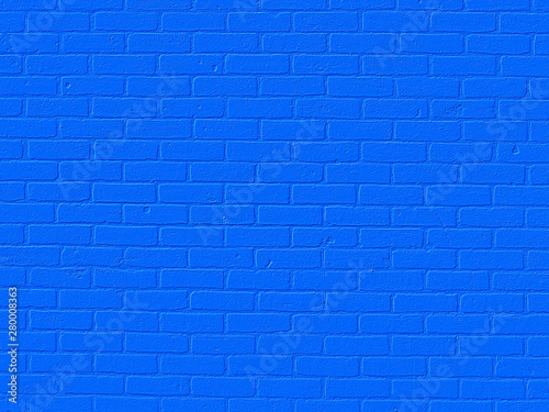 Canvas Print blue brick wall background