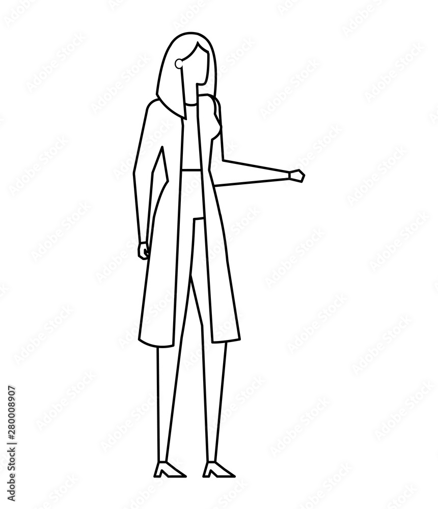 elegant young businesswoman avatar characters elegant young businesswoman avatar characters