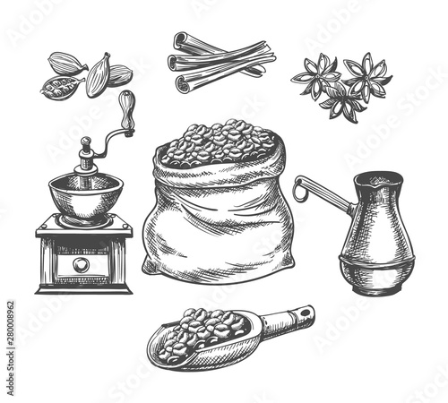 Coffee pot grinder