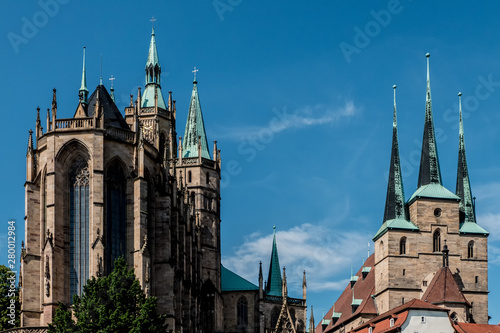 Erfurt Cathedral and St. Severie church