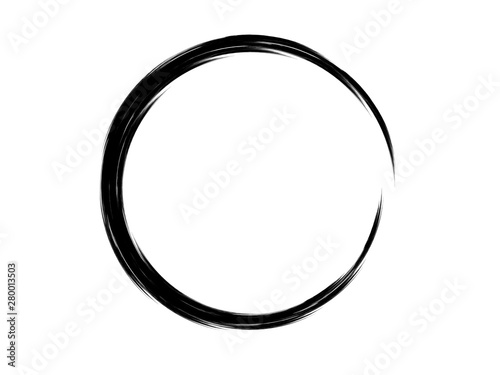 Grunge circle made for your design.Grunge oval shape made for marking.