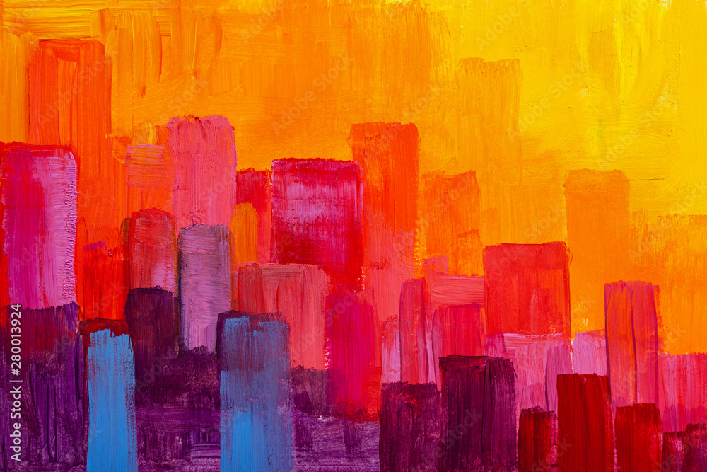 abstract city buildings background