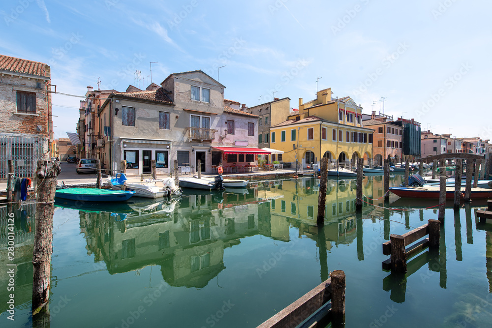 Chioggia Canal near Venice in Italy