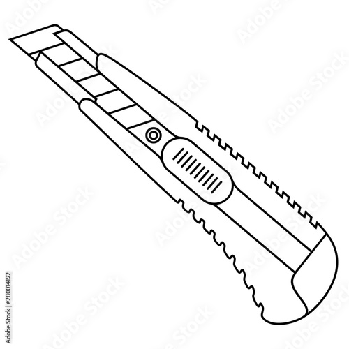 Plastic snap knife