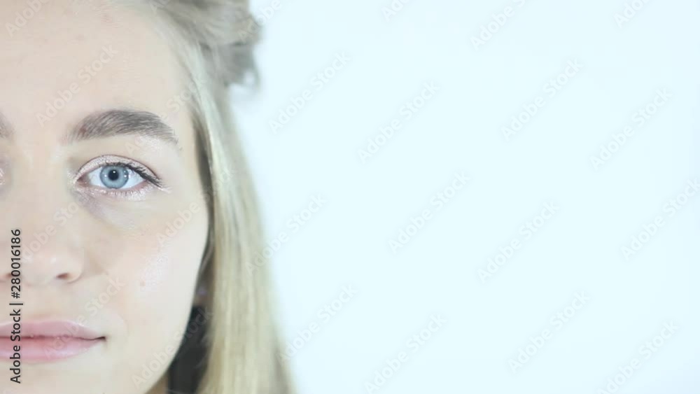 portrait of a beautiful blonde blue-eyed young woman. Delightful cold appearance. portrait of a beautiful blonde blue-eyed young woman. Delightful cold appearance.