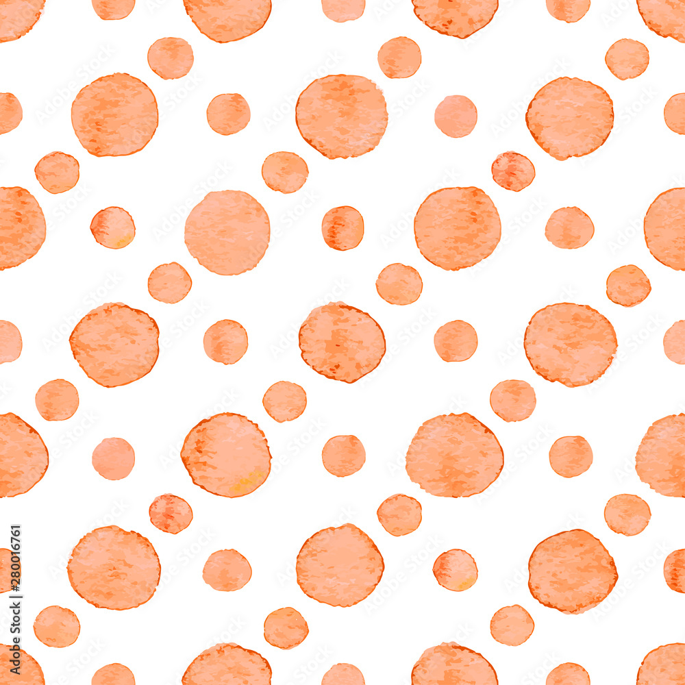 Seamless watercolor dots pattern Seamless watercolor dots pattern