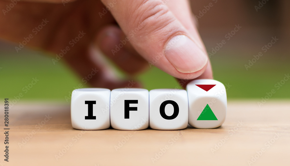 Positive oder negative Prognose des IFO (Institute for Economic Research). Positive oder negative Prognose des IFO (Institute for Economic Research).