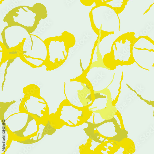 Urban UFO camouflage of various shades of yellow, grey and green colors