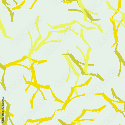 Urban UFO camouflage of various shades of yellow, grey and green colors