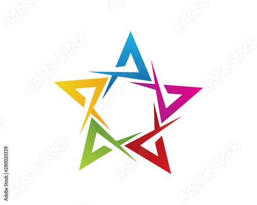 Star logo icon design template 1