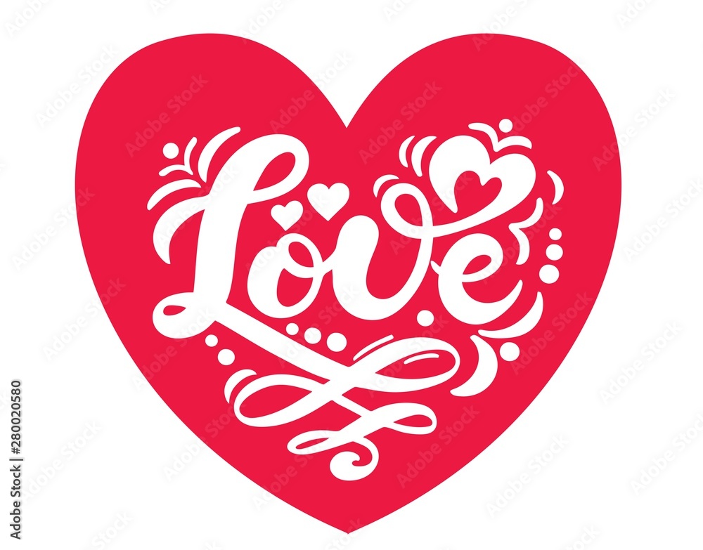 Love. Hand drawn lettering. Vector illustration. Perfect logo for Wedding or Valentine's day design Love. Hand drawn lettering. Vector illustration. Perfect logo for Wedding or Valentine's day design