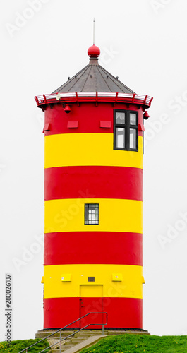 Foto Der Pilsumer Leuchtturm nähe Emden Ostfriesland