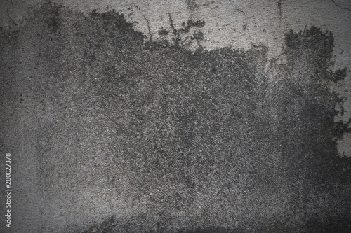 Dirty concrete and white old cement wall.Grungy rough surface wall. photo