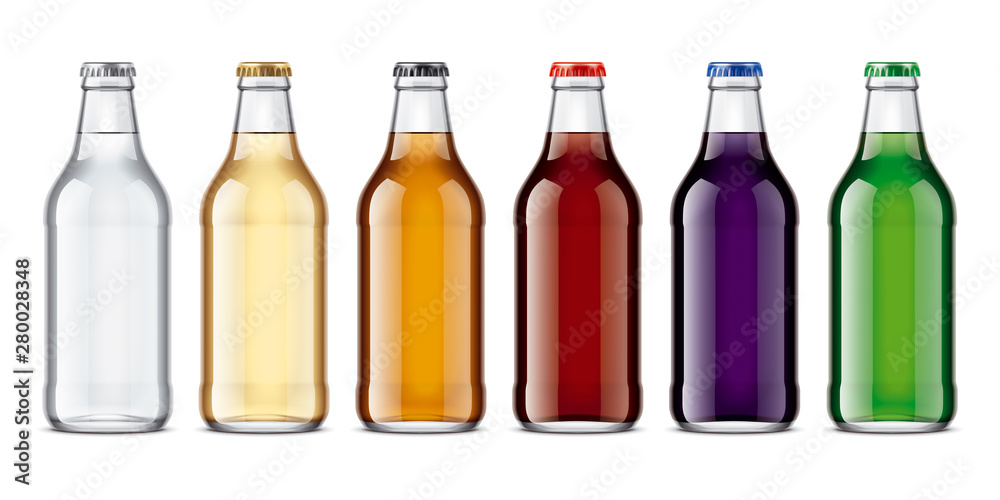 Glass bottles mockup Glass bottles mockup