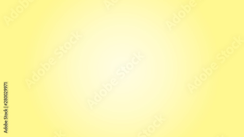Radial gradient smooth vector background. Yellow and white color