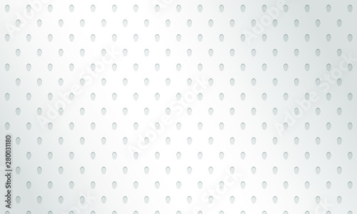 Abstract white background. 3d monochrome perforated texture