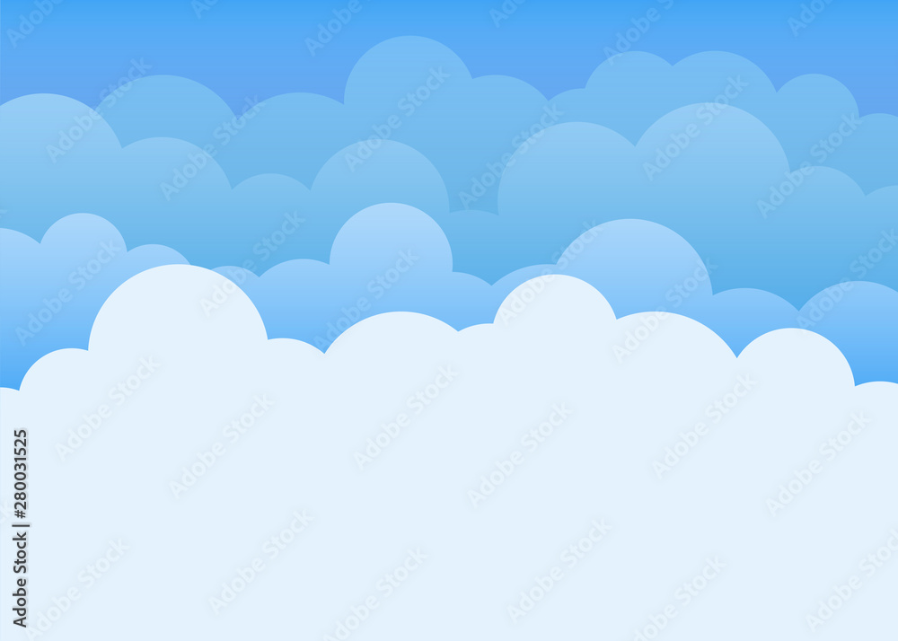 Blue clouds in the top sky background