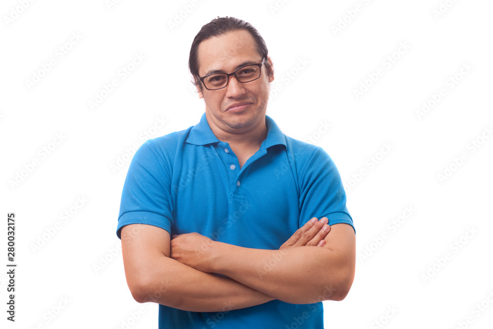 Young Man Smiling Cynically Young Man Smiling Cynically