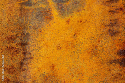 texture of old rusty iron metal background. Old grunge corroded rusted metal wall texture.