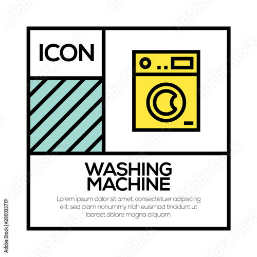 WASHING MACHINE ICON CONCEPT