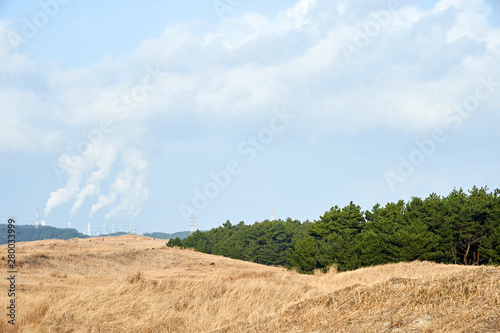 Sindu-ri Coastal Sand Hills in Taean-gun, South Korea. photo