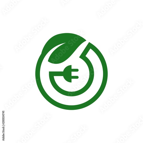 Energy Saving Go Green Environment Save Earth Logo Vector 