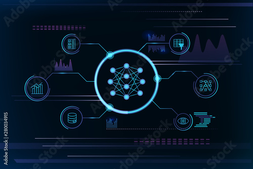 Artificial intelligence design concept