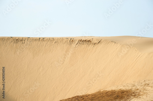 Sindu-ri Coastal Sand Hills in Taean-gun, South Korea. photo