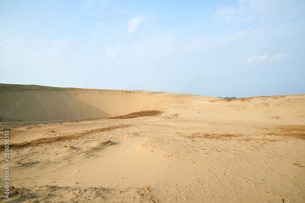 Sindu-ri Coastal Sand Hills in Taean-gun, South Korea.