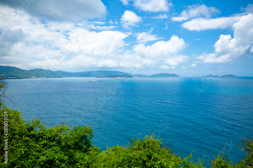 Coast Landscape, Sanya, Hainan Province, China, a Tropical Tourism Paradise in Southeat Asia photo